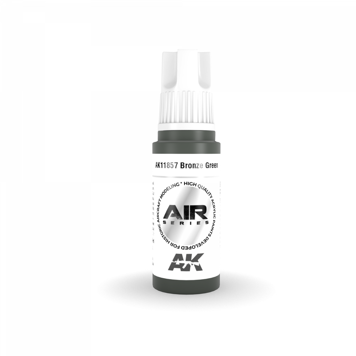 AK Interactive AK11857 ​​BRONZE GREEN – AIR 17 ml – Bild 2