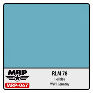 Peinture MR. Paint MRP-067 RLM 78 Hellblau (Seconde Guerre mondiale, allemande, 30 ml)