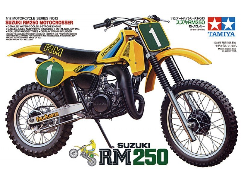 TAMIYA 14013 Suzuki RM250 Motocrosser 1/12