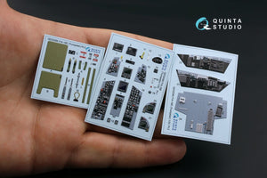 Intérieur imprimé en 3D et coloré sur papier décalcomanie Quinta Studio QD32080 F/A-18E (pour maquette Trumpeter) 1/32 – image 2