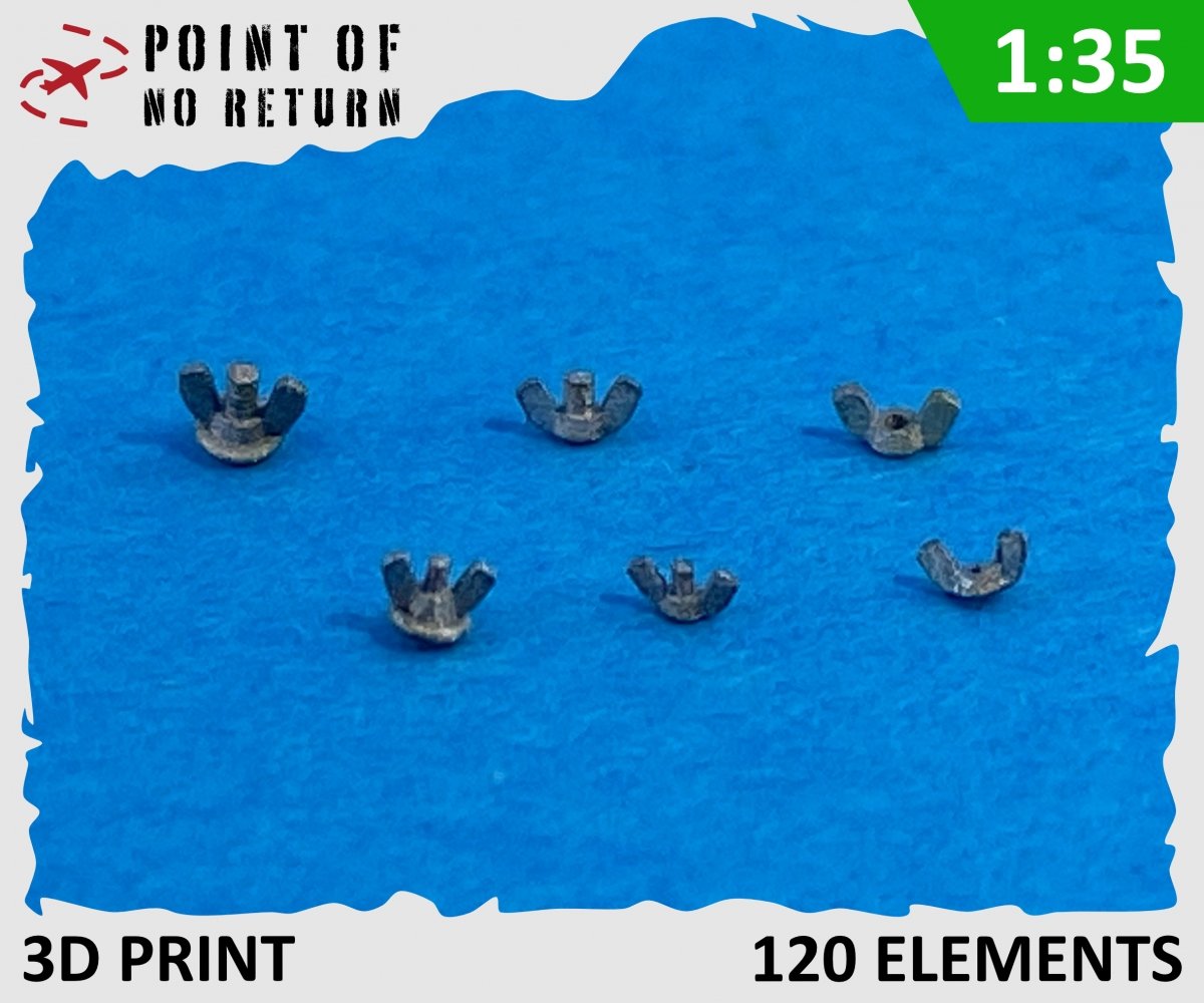 Point of no Return 3523022 M14 and M16 wing nuts 1/35