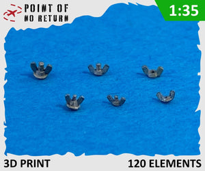 Point de non-retour 3523022 Écrous à oreilles M14 et M16 1/35