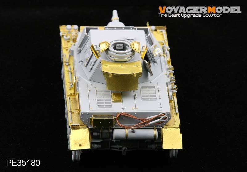 Voyager modèle PE35180 Seconde Guerre mondiale Pz.KPfw. IV Ausf F1 &amp;quot;Vorpanzer&amp;quot; pour DRAGON 6398 1/35 – image 5