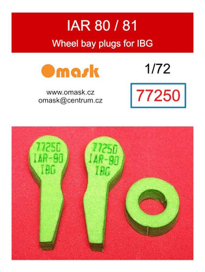 Omask 77250 Bouchons de passage de roue IAR 80/81 (pour IBG) 1/72