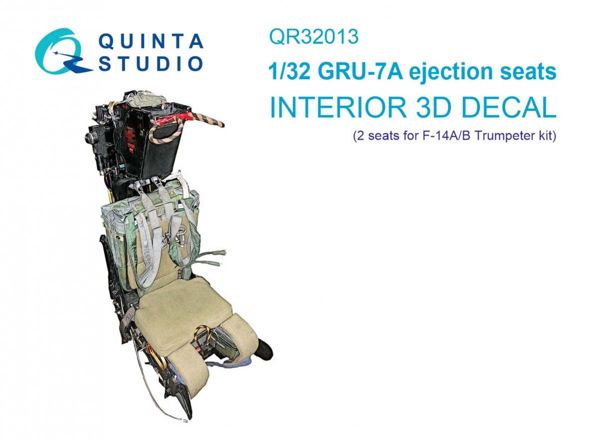Quinta Studio QR32013 Sièges éjectables GRU-7A pour F-14A/B (2 pièces) (Trumpeter) 1/32