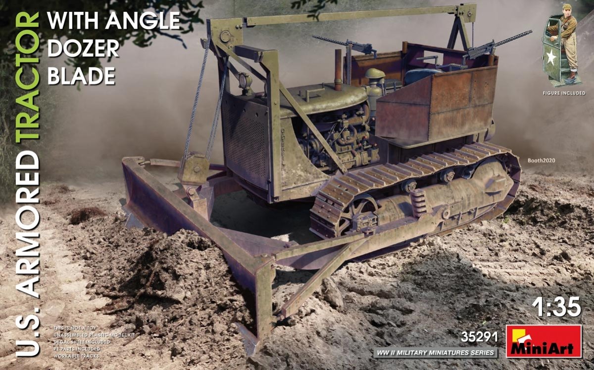 Miniart 35291 Tracteur blindé américain avec lame de bulldozer angulaire 1/35 – Bild 2