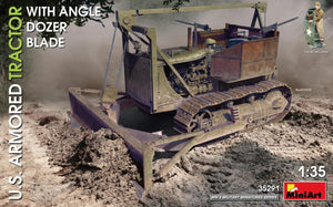 Miniart 35291 Tracteur blindé américain avec lame de bulldozer angulaire 1/35 – Bild 2