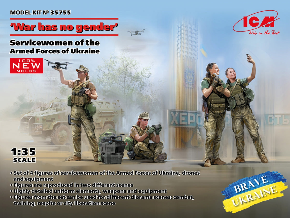 ICM 35755 « La guerre n&amp;#39;a pas de genre » Femmes militaires des forces armées ukrainiennes 1/35 – image 2