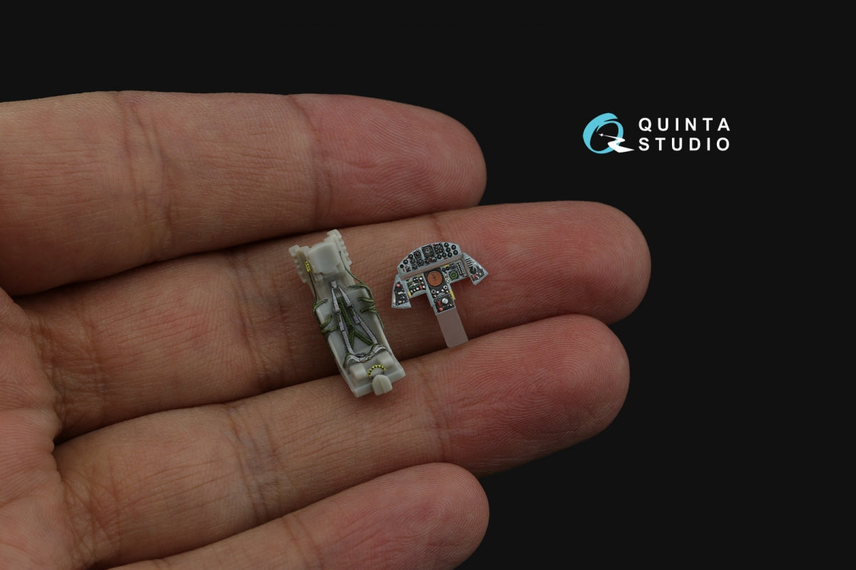 Intérieur imprimé en 3D et coloré sur papier décalcomanie Quinta Studio QD72104 CF-104 (Hasegawa) à l&amp;#39;échelle 1/72 – imagen 11