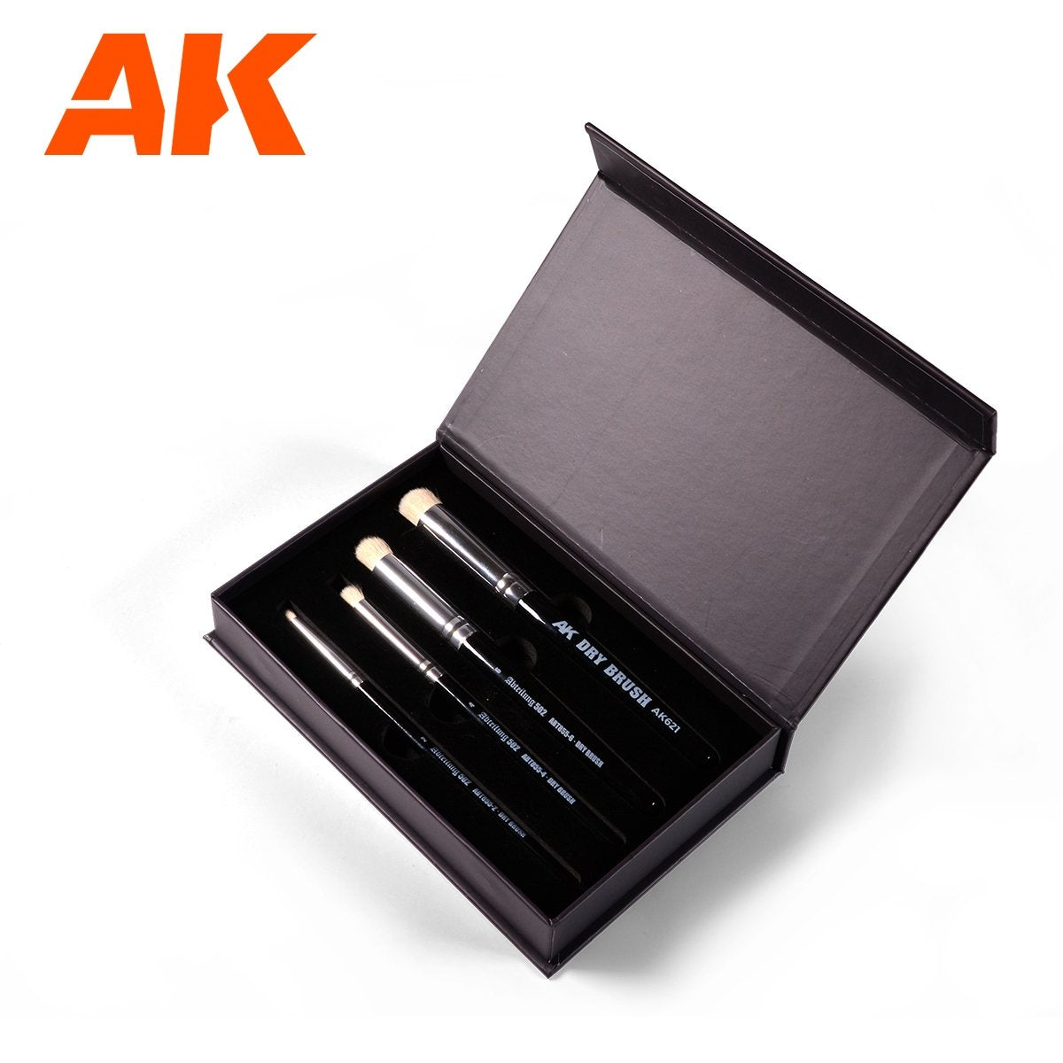 AK Interactive AK9300 ENSEMBLE DE 4 BROSSES À SEC – Bild 3