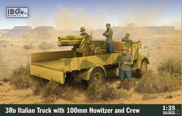 IBG 35065 3RO Camion italien 3Ro avec obusier de 100 mm et équipage 1/35