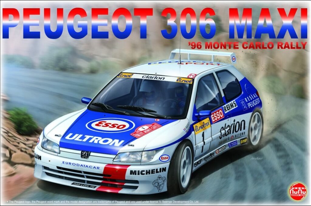 NuNu PN24009 Peugeot 306 MAXi '96 MONTE CARLO RALLY 1/24