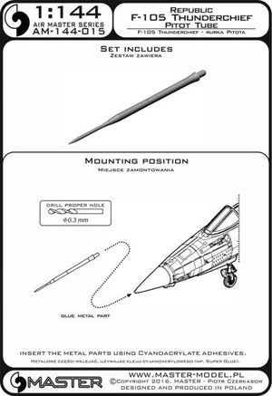 Master AM-144-015 F-105 Thunderchief - Tube Pitot 1/144 – image 3