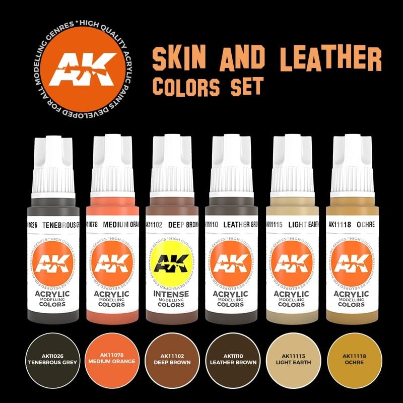 AK Interactive AK11613 3G - Ensemble de couleurs pour coques et cuir – immagine 2