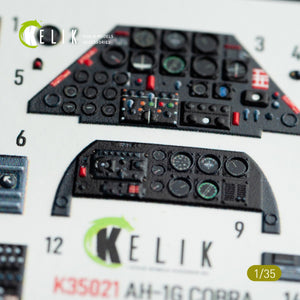 KELIK K35021 AH-1G COBRA - Décalcomanies 3D pour intérieur de maquette ICM au 1/35 – immagine 4