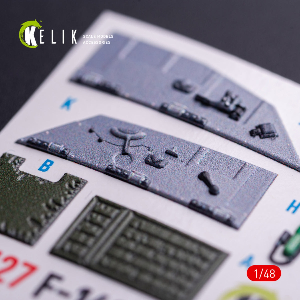 Kelik K48127 F-16CJ - interior 3D decals for Tamiya kit 1/48