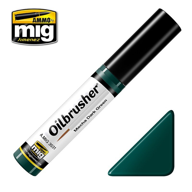 Munitions de Mig Jimenez 3531 Oilbrusher MECHA VERT FONCÉ