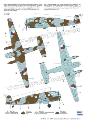 Special Hobby 48197 Aero C-3A « Avion de transport et d&amp;#39;entraînement tchécoslovaque » 1/48 – Bild 6