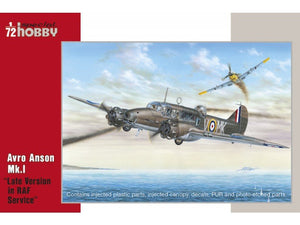 Maquette Special Hobby 72074 Avro Anson Mk.I au 1/72