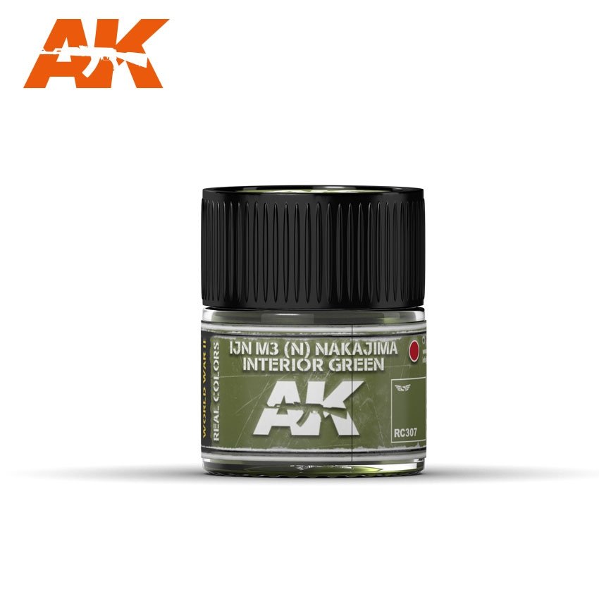 AK Interactive RC307 IJN M3 (N) NAKAJIMA INTÉRIEUR VERT 10ML