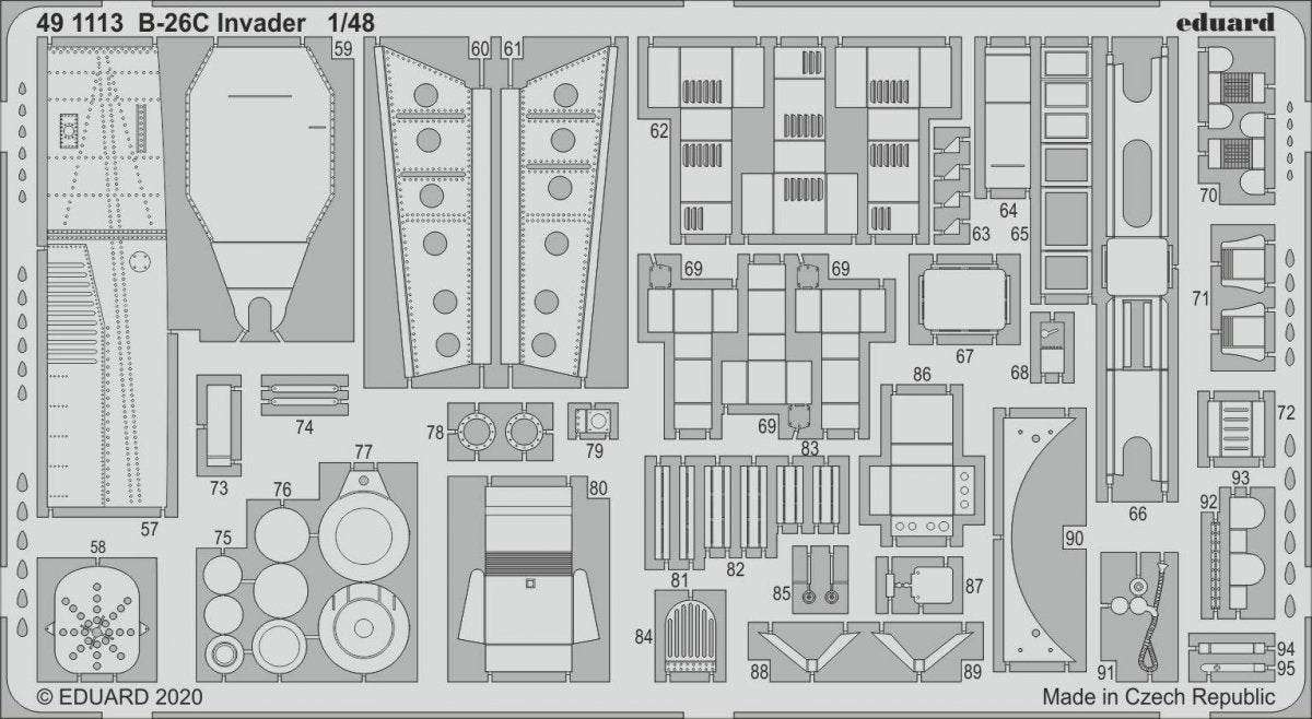 Eduard 491113 B-26C Invader 1/48 ICM – imagen 2