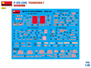 MiniArt 48001 P-47D-25RE Thunderbolt - Kit avancé 1/48 – immagine 3
