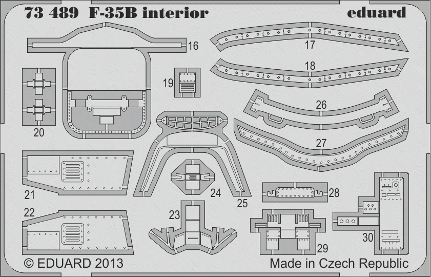 Eduard 73489 F-35B intérieur SA 1/72 FUJIMI