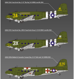 Academy 12633 USAAF C-47 Skytrain 1/144 – zdjęcie 4