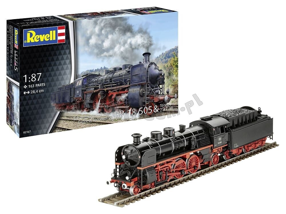 Revell 02167 Schnellzuglokomotive BR 18 505 avec annexe 2&amp;#39;3&amp;#39; T38 1/87
