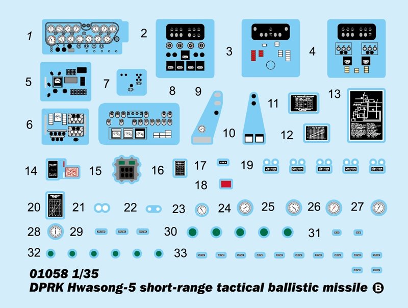 Trumpeter 01058 DPRK Hwasong 5 missile balistique tactique à courte portée 1/35  – immagine 20