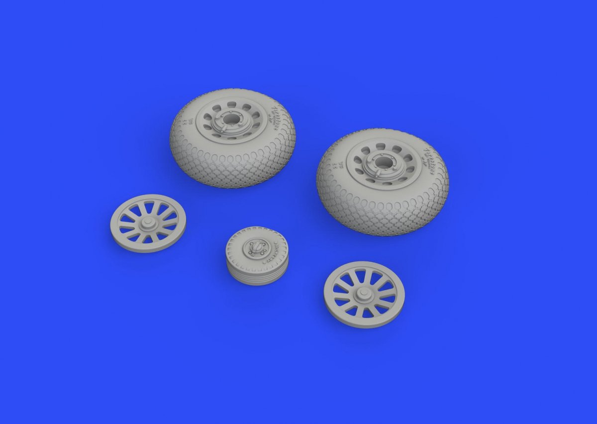 Roues Eduard 648504 P-51D à bande de roulement croisée 1/48 EDUARD – image 3