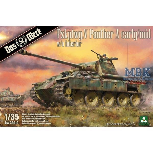 Das Werk DW35010 Panther Ausf.A version précoce/milieu 1/35