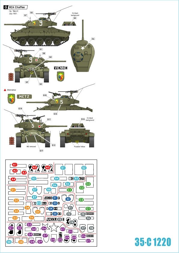 Star Decals 35-C1220 Indochine #5. 1er Régiment de Chasseurs 1/35 – immagine 2