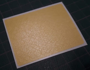 Omask 80003 Circles 1-4 mm (yellow masking tape)
