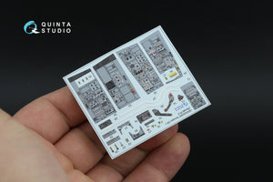 Quinta Studio QD+32263 Tornado GR.1 3D-Printed &amp; coloured Interior on decal paper (Revell) (with 3D-printed resin parts) 1/32