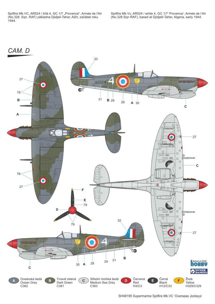 Special Hobby 48195 Supermarine Spitfire Mk. VC « Jockeys d&amp;#39;outre-mer » 1/48 – immagine 5
