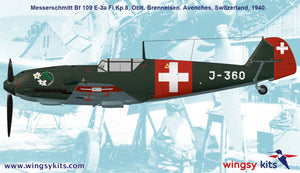 Maquette Wingsy D5-12 Chasseur de l&amp;#39;armée de l&amp;#39;air suisse MESSERSCHMITT Bf 109 E-3a 1/48 – Bild 18
