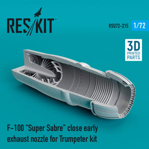RESKIT RSU72-0215 ​​F-100 « SUPER SABER » FERMÉ, TUYÈRE D&amp;#39;ÉCHAPPEMENT ANCIENNE POUR MAQUETTETER 1/72 – immagine 2