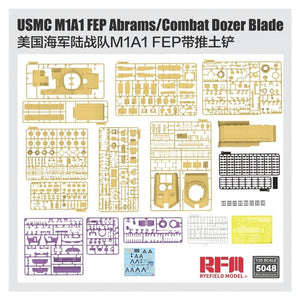 Lame de bulldozer de combat M1A1 FEP Abrams, modèle Rye Field 5048, USMC, échelle 1/35 – Bild 3