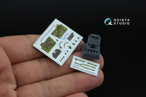 Quinta Studio QD+72212 P-40M Warhawk Intérieur imprimé en 3D et coloré sur papier décalcomanie (Academy) (avec pièces en résine imprimées en 3D) 1/72 – image 2