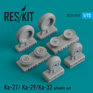 RESKIT RS72-0157 JEU DE ROUES KA-27/KA-29/KA-32 1/72