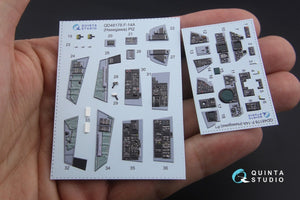 Intérieur imprimé en 3D et coloré sur papier décalcomanie Quinta Studio QD48178 F-14A (pour maquette Hasegawa) 1/48 – immagine 8