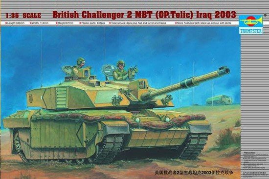 Trumpeter 00323 Char de combat principal britannique Challenger 2 (OP. Telic) Irak 2003 (1/35)