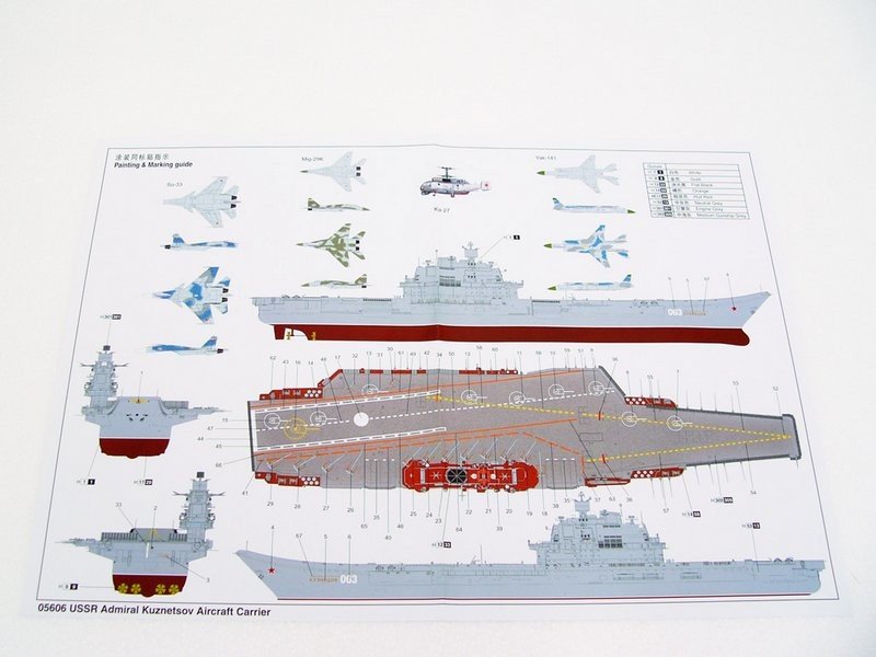 Trumpeter 05606 URSS Porte-avions Amiral Kouznetsov 1/350 – image 14