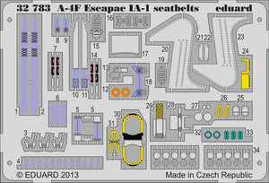 Ceintures de sécurité Eduard 32783 A-4F Escapac IA-1, échelle 1/32, Trumpeter