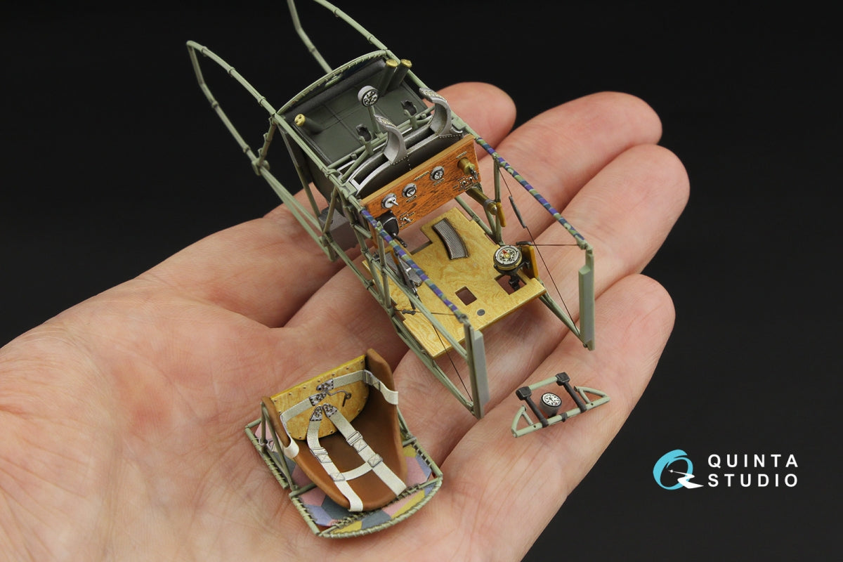 Intérieur imprimé en 3D et coloré pour Fokker D.VII (Wingnut Wings) - Quinta Studio QD32239, échelle 1/32 – Bild 9