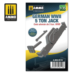 Munitions du Mig 8116, Jack allemand de 5 tonnes de la Seconde Guerre mondiale, échelle 1/35