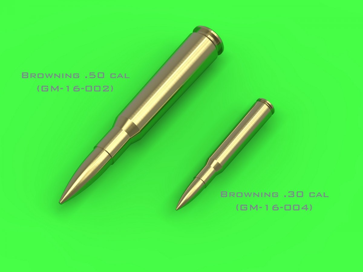 Master GM-16-002 Browning calibre .50 (12,7 mm) - cartouches (25 pièces) 1/16 – immagine 3