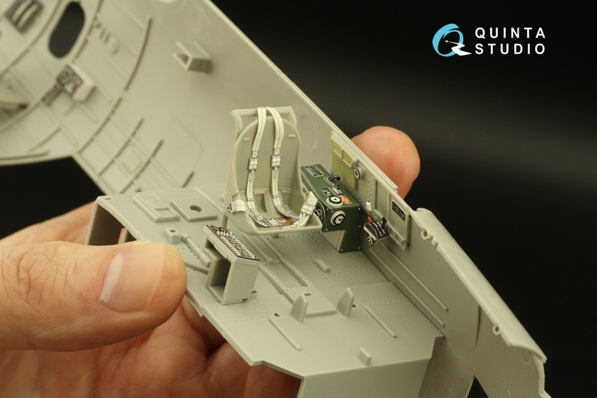 Intérieur imprimé en 3D et coloré sur papier décalcomanie Quinta Studio QD32164 TBF-1C Avenger (Trumpeter) 1/32 – immagine 12