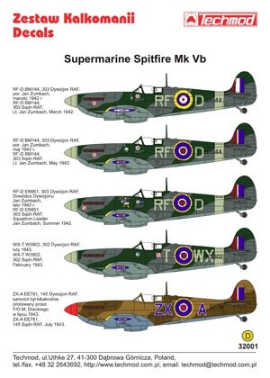 Techmod 32001 - Supermarine Spitfire Mk VB (1/32)  – imagen 2
